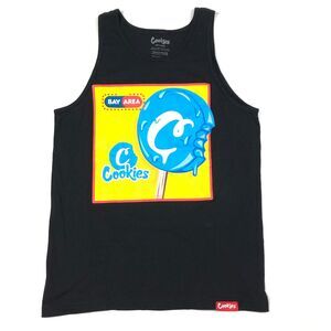 Cookies Bay Area SF Popcicle Black Tank Top Shirt Size Medium M B13